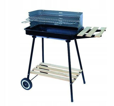 GRILL PROSTOKĄTNY Z BOCZNĄ PÓŁKĄ MG905
