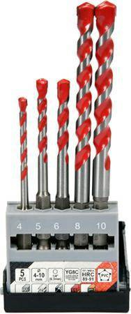 YATO WIERTŁO UNIWERSALNE HEX  KPL. 5szt. 4-10mm