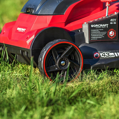 Akumulatorowa kosiarka do trawy bezszczotkowa Li-ion 40V (20V + 20V) CLMS40LiBH - WORCRAFT