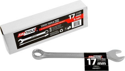 AWTOOLS KLUCZ PŁASKO-OCZKOWY CrV DIN3113 ROZMIAR: 17 (MM)