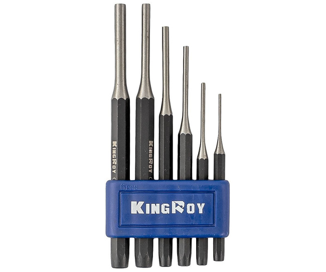 Zestaw wybijaków cylindrycznych 2-8 mm 6 szt. King Roy CTL00116