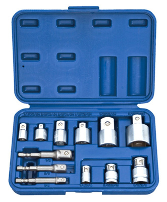 Zestaw adapterów i redukcji 1/4" 3/8" 1/2" 3/4" 12 szt. King Roy CTL00114