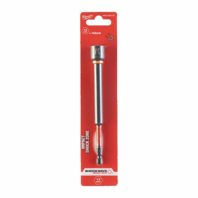 MILWAUKEE KOŃCÓWKA Z NASADKĄ MAGNETYCZNA HEX 13mm (150mm)