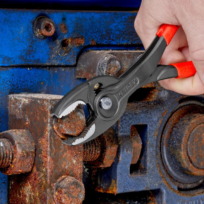 Szczypce zaciskowe TwinGrip z złączem przesuwnym, 200 mm 8201200 - KNIPEX