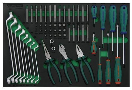 Zestaw 59 narzędzi we wkładce narzędziowej EVA Jonnesway W23559SV
