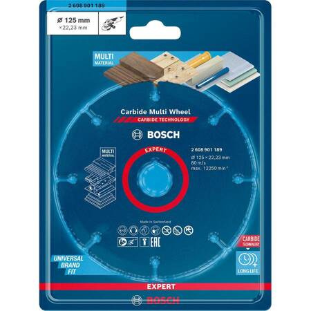 BOSCH TARCZA UNIWERSALNA 125mm DREWNO,PLASTIK,GIPS EXPERT CMW