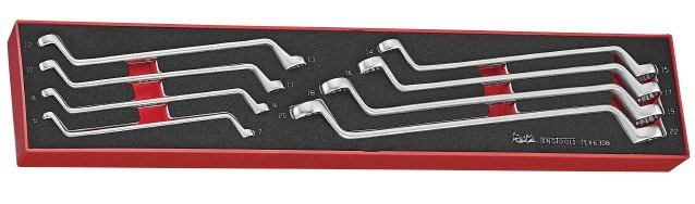 Zestaw kluczy oczkowych giętych 8 szt. TengTools TEX6308 (263110108)