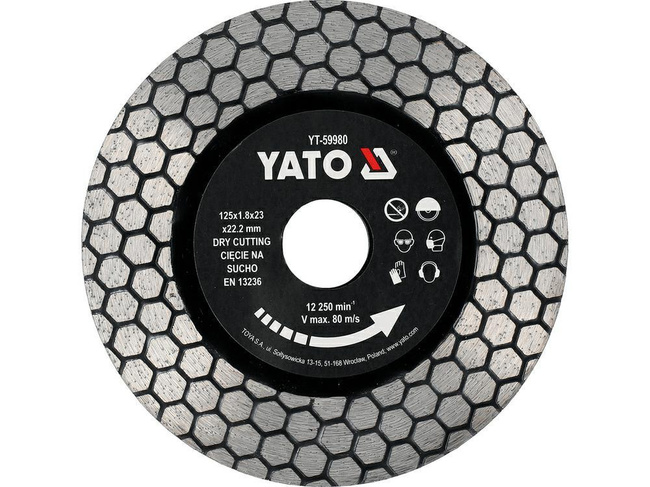 YATO TARCZA DO GRESU I GRANITU 125mm