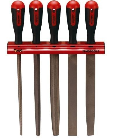 Zestaw pilników na wieszaku ściennym TengTools WRFL05 (128660107)