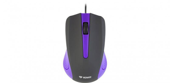 YMS 1015PE Suva Mysz USB Fioletowa YENKE