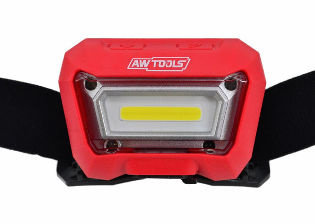 AWTOOLS BLACK LINE LATARKA CZOŁOWA FRONTE COB LED Z CZUJNIKIEM RUCHU