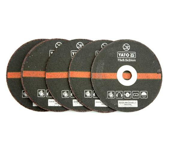 YATO TARCZA METAL 75mm KOMPLET 5szt. DO PRZECINARKI PNEUMATYCZNEJ 0994