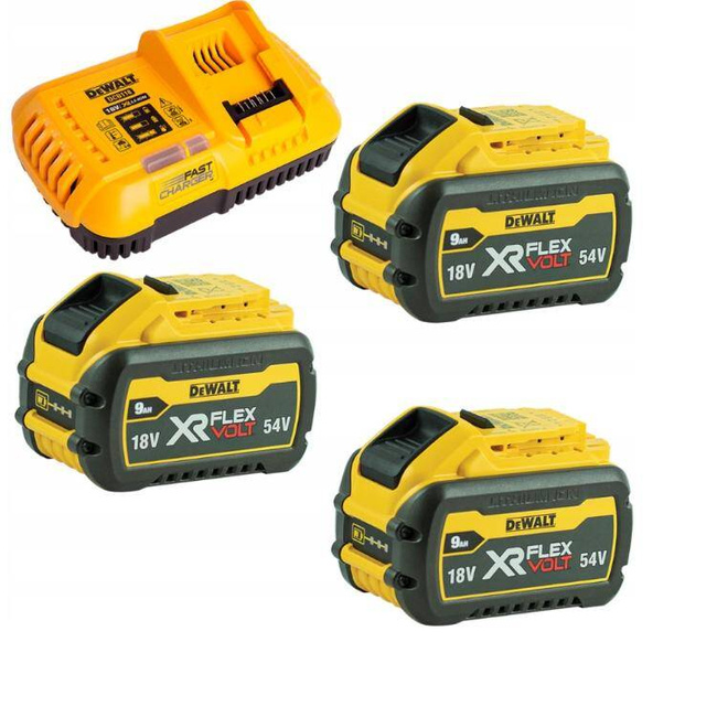DEWALT AKUMULATOR 18/54V  9,0/3,0Ah FV x3 DCB547 +ŁADOWARKA