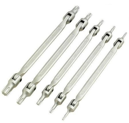 Zestaw kluczy przegubowych T15-T60 5 szt. Ellient Tools CTL00308