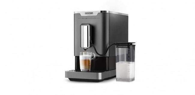 Ekspres Ciśnieniowy z Młynkiem i Wyspą Mleczną Sencor SES 9200CH