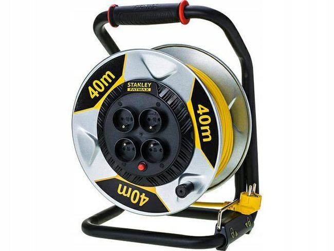 STANLEY PRZEDŁUŻACZ BĘBNOWY  40m  3x1,5mm 16A IP20