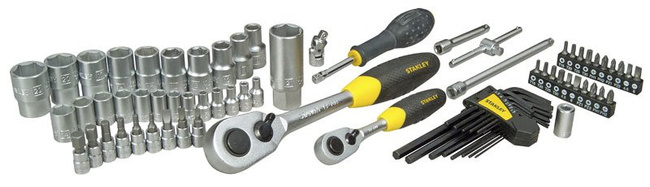 Stanley Zestaw kluczy nasadowych 1/4" 1/2" 75 szt. STHT0-73927