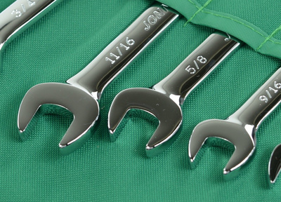 Zestaw kluczy płasko-oczkowych calowych 11 szt. JONNESWAY 