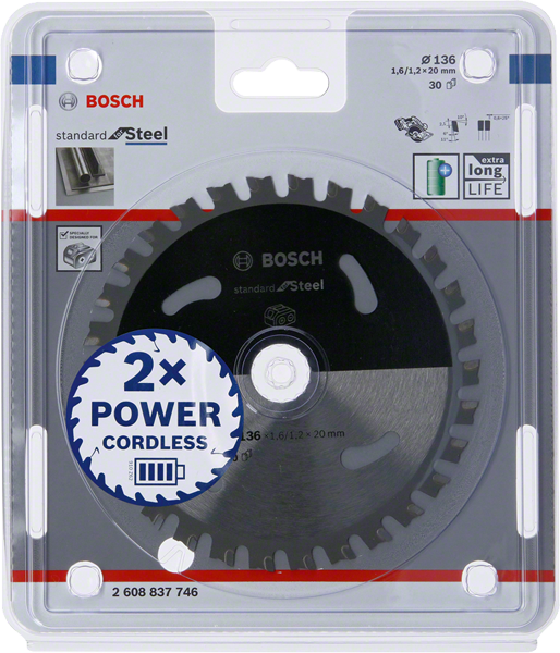 BOSCH PIŁA STANDARD.STAL 136x20x30z ACCU