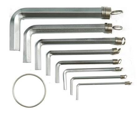 VOREL KLUCZE SZEŚCIOKĄTNE 1,5-10mm / hex / kpl. 10 szt.   56391