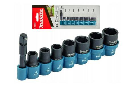 MAKITA ZESTAW NASADEK UDAROWYCH 1/4" 8szt. 6-13mm