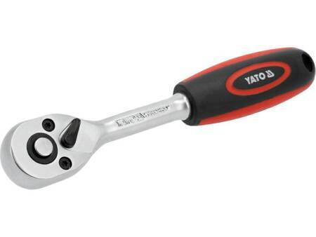 YATO GRZECHOTKA PROSTA Z PLASTIKOWĄ RĘKOJEŚCIĄ 1/4" 90T