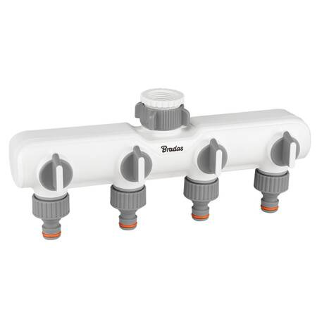 ROZDZIELACZ 4-DROŻNY Z GW  1"-3/4" Z ZAWORAMI /WHITE LINE