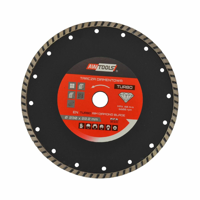 AWTOOLS TARCZA DIAMENTOWA 350x32-25,4-22,2 / TURBO