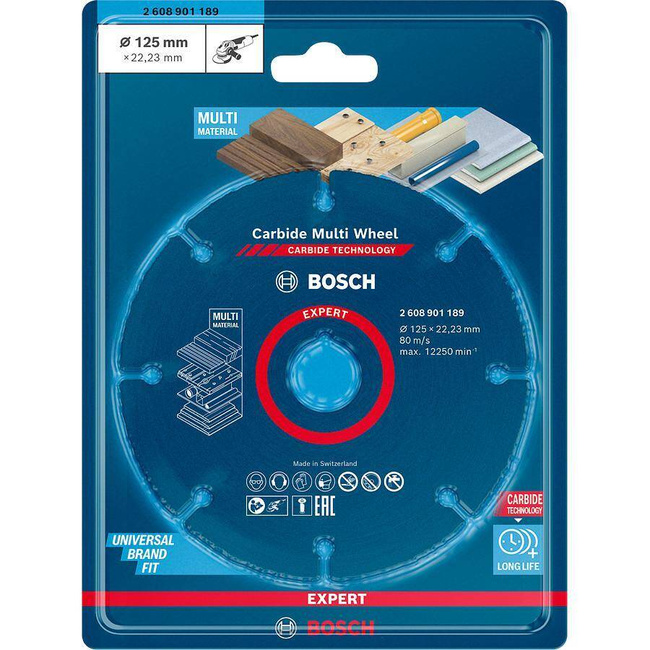 BOSCH TARCZA UNIWERSALNA 125mm DREWNO,PLASTIK,GIPS EXPERT CMW