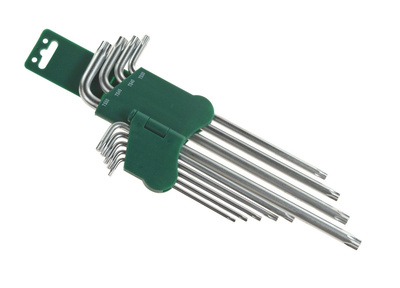 Komplet kluczy TORX 5-cio kątnych bardzo długich JONNESWAY H16109S
