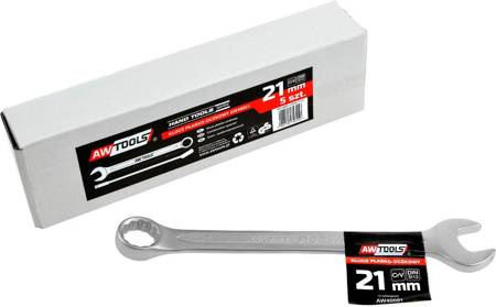 AWTOOLS KLUCZ PŁASKO-OCZKOWY CrV DIN3113 ROZMIAR: 21 (MM)