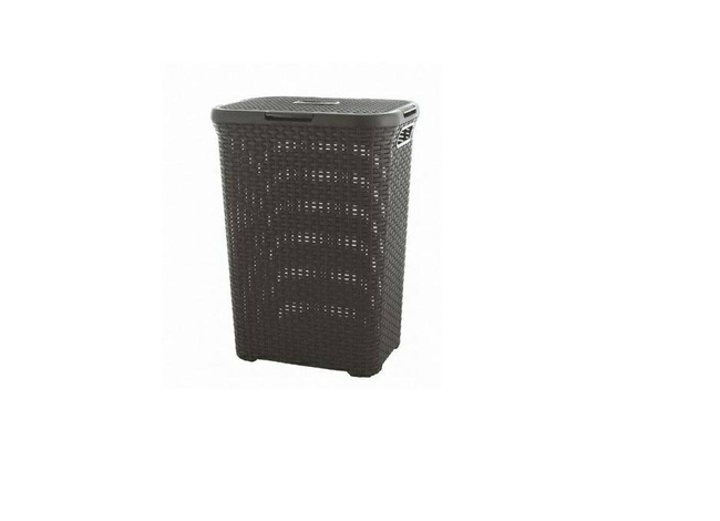 CURVER KOSZ NA BIELIZNĘ "NATURAL STYLE" 60L   /CIEMNY SZARY