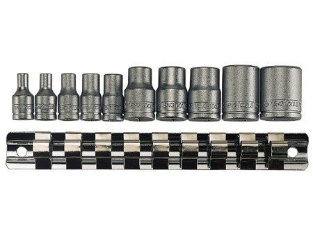 Zestaw nasadek E-Torx z chwytem 1/4" i 3/8" 10 szt. TENGTOOLS M3814 (04850103)