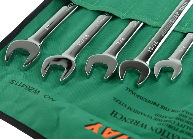 Zestaw kluczy płasko-oczkowych calowych 11 szt. JONNESWAY 