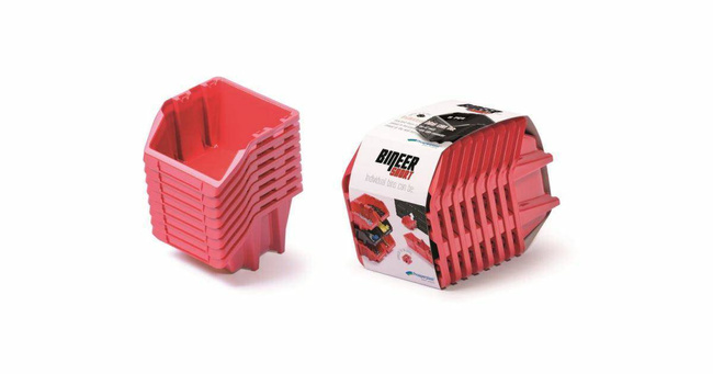 KUWETY  8 BINEER SHORT 10 SZT. CZERWONE 206x118x144mm