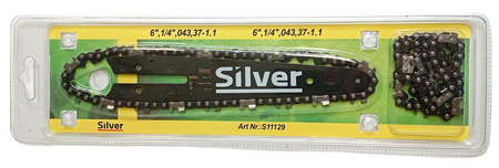 SILVER PROWADNICA+2xŁAŃCUCH 12" 3/8" ,050,45-1,3mm