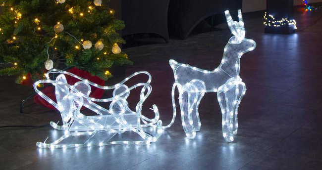 RXL 245 Sanie z reni 198LED CW TM RETLUX