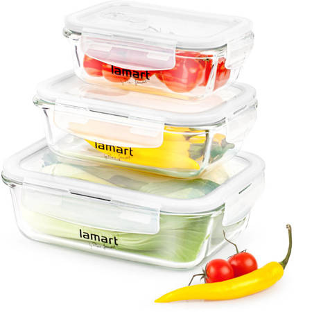 LT6011 ZESTAW 3 SZKL. POJEMN. AIR LAMART