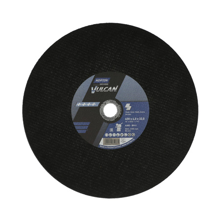 NORTON TARCZA.VULCAN 400 x 4.0 x 32mm A30S DO METALU /10szt.+1 GRATIS