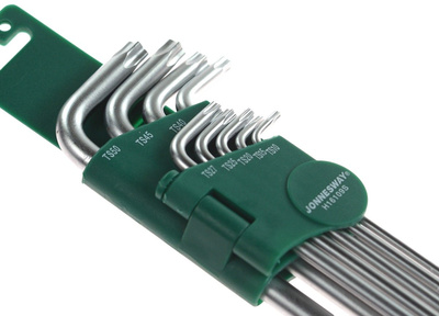 Komplet kluczy TORX 5-cio kątnych bardzo długich JONNESWAY H16109S
