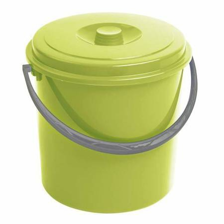 CURVER WIADRO 12L Z POKRYWKĄ ZIELONE