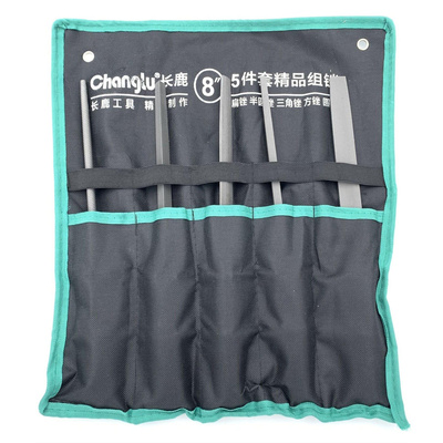 Zestaw pilników stalowych 5 sztuk 200 mm CL612661 - CHANGLU TOOLS