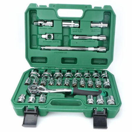 Zestaw gniazd 1/2", 32 sztuki, 6 punktów + 12 punktów CL106732 - CHANGLU TOOLS