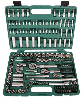 HONITON ZESTAW KLUCZY 155 ELEMENTÓW 1/4"-3/8"-1/2"   H4351