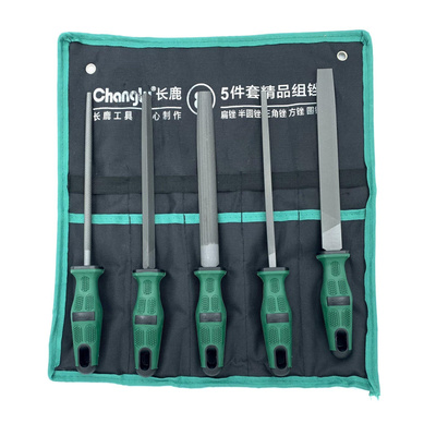 Zestaw pilników stalowych 5 sztuk 200 mm CL612661 - CHANGLU TOOLS