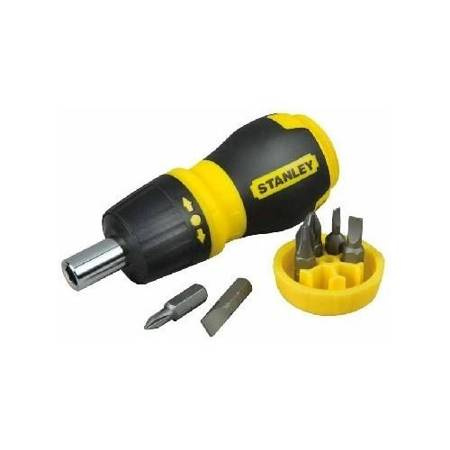 STANLEY WKRĘTAK MULTIBIT Z/G KRÓTKI + 7KOŃCÓWEK