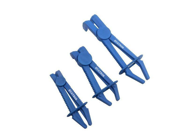 Komplet zacisków wygiętych do przewodów 3 szt. QUATROS QS14202