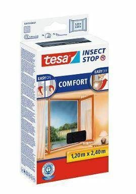 TESA MOSKITIERA OKIENNA CZARNA 1,2m x 2,4m COMFORT