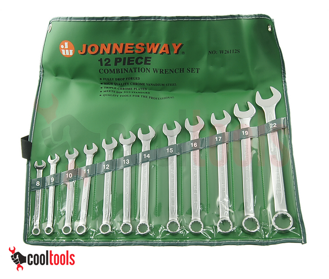 Zestaw kluczy płasko - oczkowych  8-22 mm 12 szt. Jonnesway W26112S