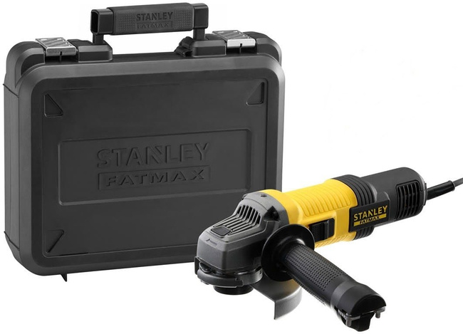 Zestaw elektronarzędzi Stanley FatMax: szlifierka kątowa 850W 125 mm + wyrzynarka 710W + opalarka elektryczna 2000W  + młotowiertarka SDS-Plus 750W